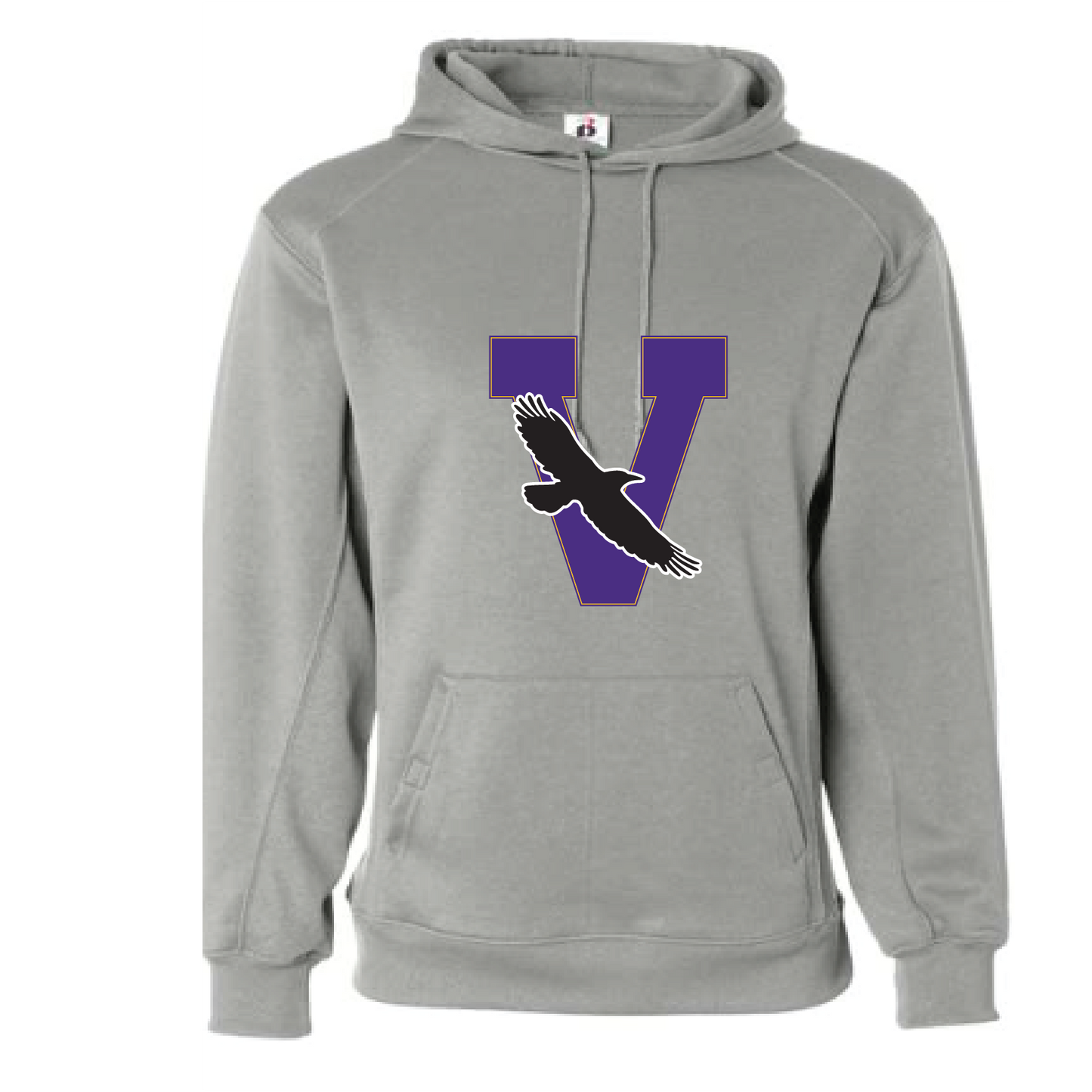 Voorheesville PTA Performance Hoodie Silver