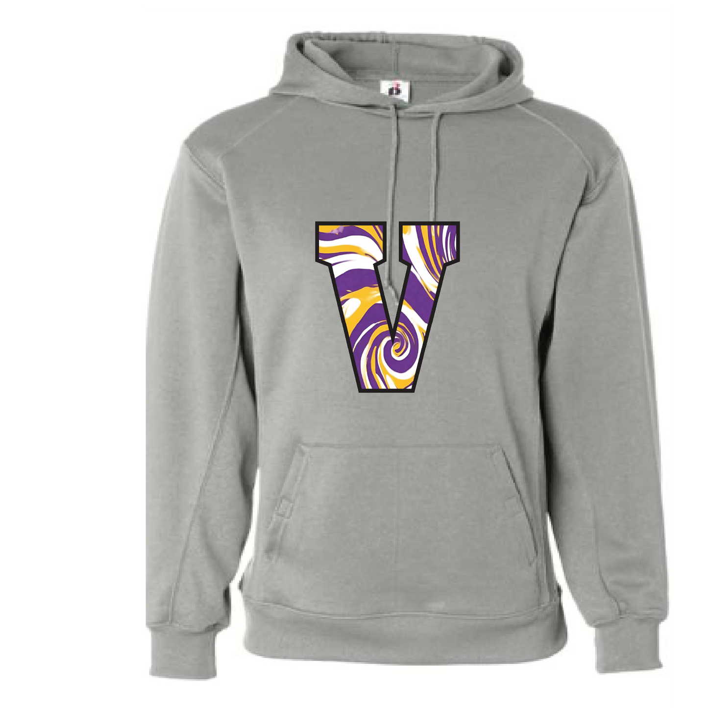 Voorheesville PTA Performance Hoodie Silver