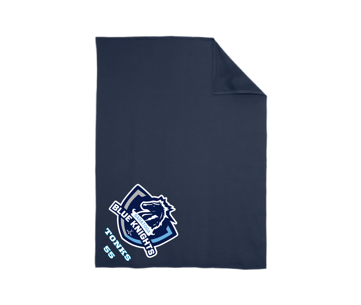 Saratoga Blue Knights Personalized Blanket