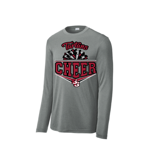 Tartan Cheer Long Sleeve Shirt Youth and Adult Sizes